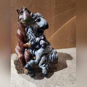 Elmer & Ellie Horses on Hay Bale, Montana Lifestyles Silversmiths Western Love